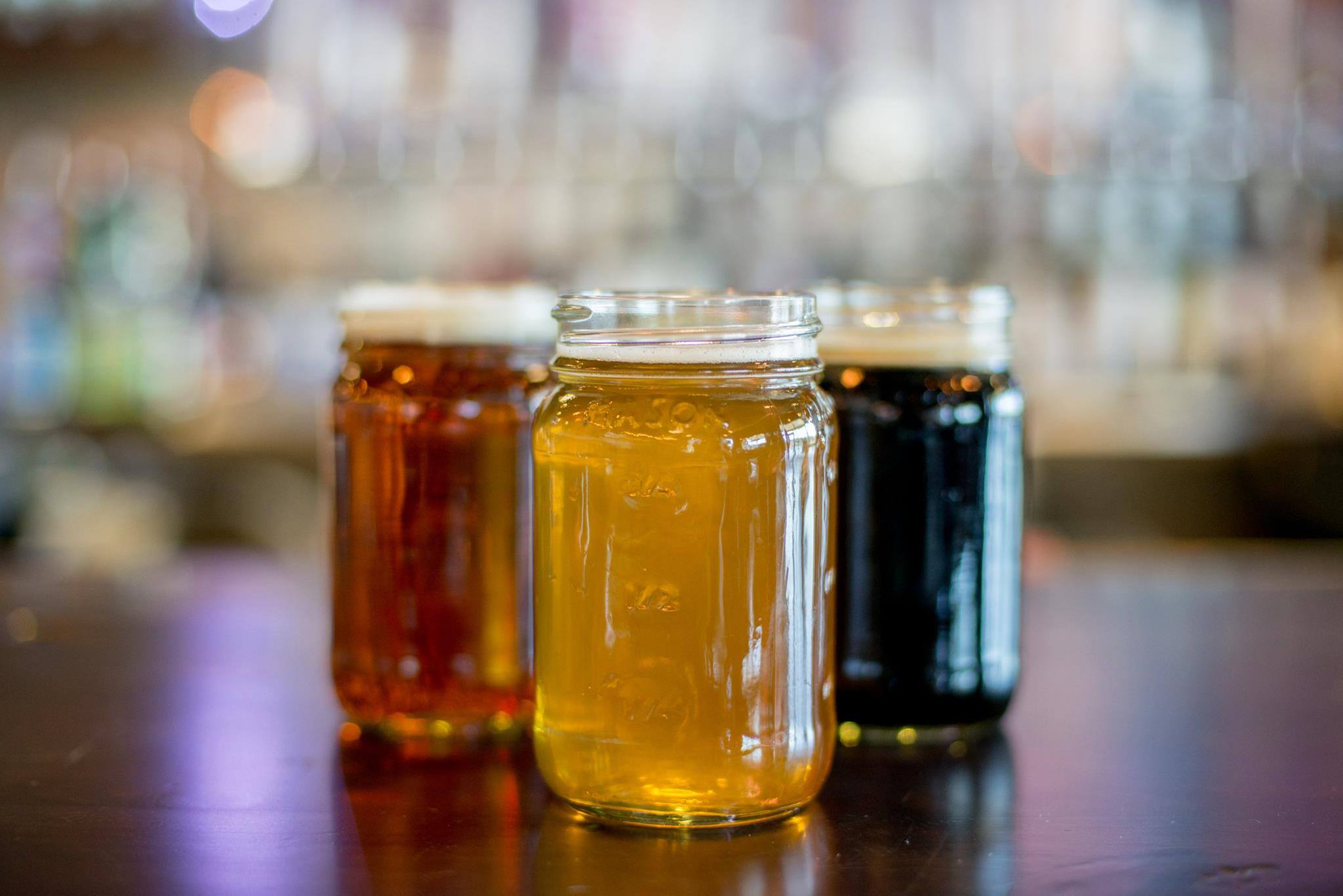 Signature and seasonal brews: The heart of The Mason Jar Lager Company.